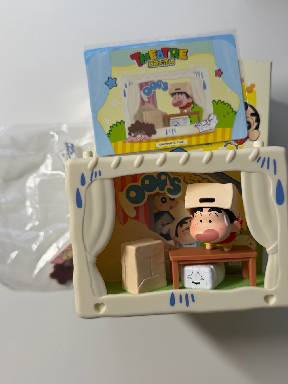 Pop Mart Crayon Shin-Chan Inner Child Theatre Cardboard Time Blind Box Figurine